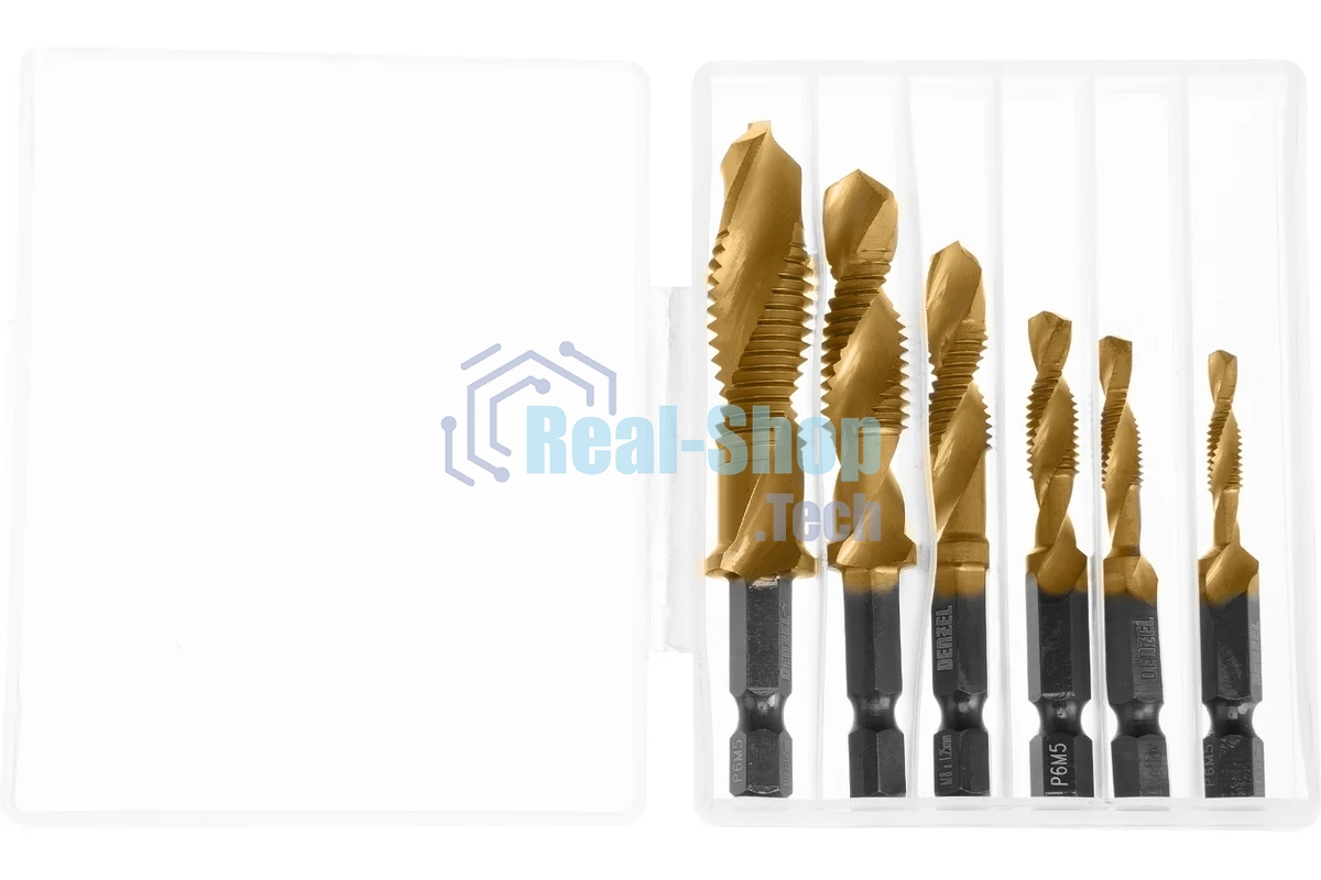 Набор сверл-метчиков Denzel М4-М12, Р6М5