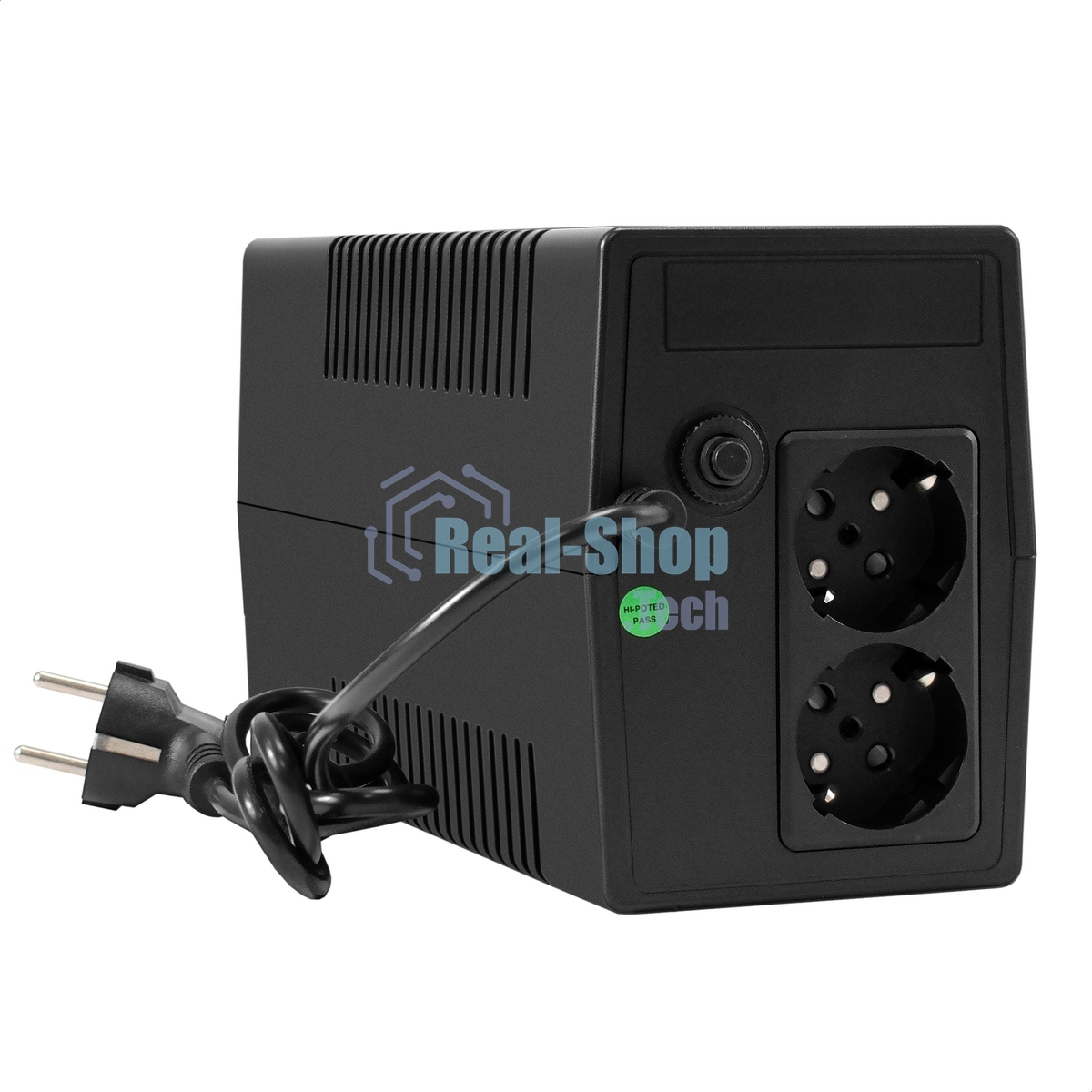Источник бесперебойного питания ExeGate Power NB-400.LED.AVR.2SH (400VA/240W, LED, AVR, 2*Schuko, батарея 12V 4.5Ah, черный)