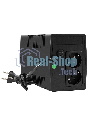 Источник бесперебойного питания ExeGate Power NB-400.LED.AVR.2SH (400VA/240W, LED, AVR, 2*Schuko, батарея 12V 4.5Ah, черный)