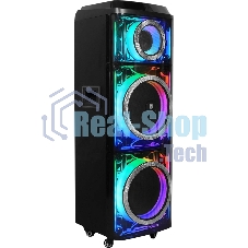 Колонка портативная Ural 203 черный 2000W 1.1 BT/3.5Jack/USB-C 15м 9000mAh