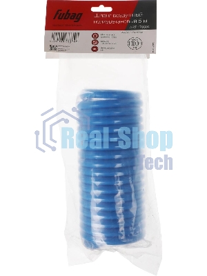 Шланг FUBAG спиральный с фитингами рапид полиуретан 15 бар 8x12мм 5м 170304