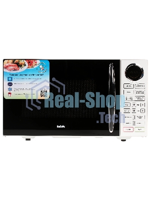 Микроволновая печь BBK 23MWG-930S/BW белый/черный, 23 л, 900 Вт, переключатели - сенсор