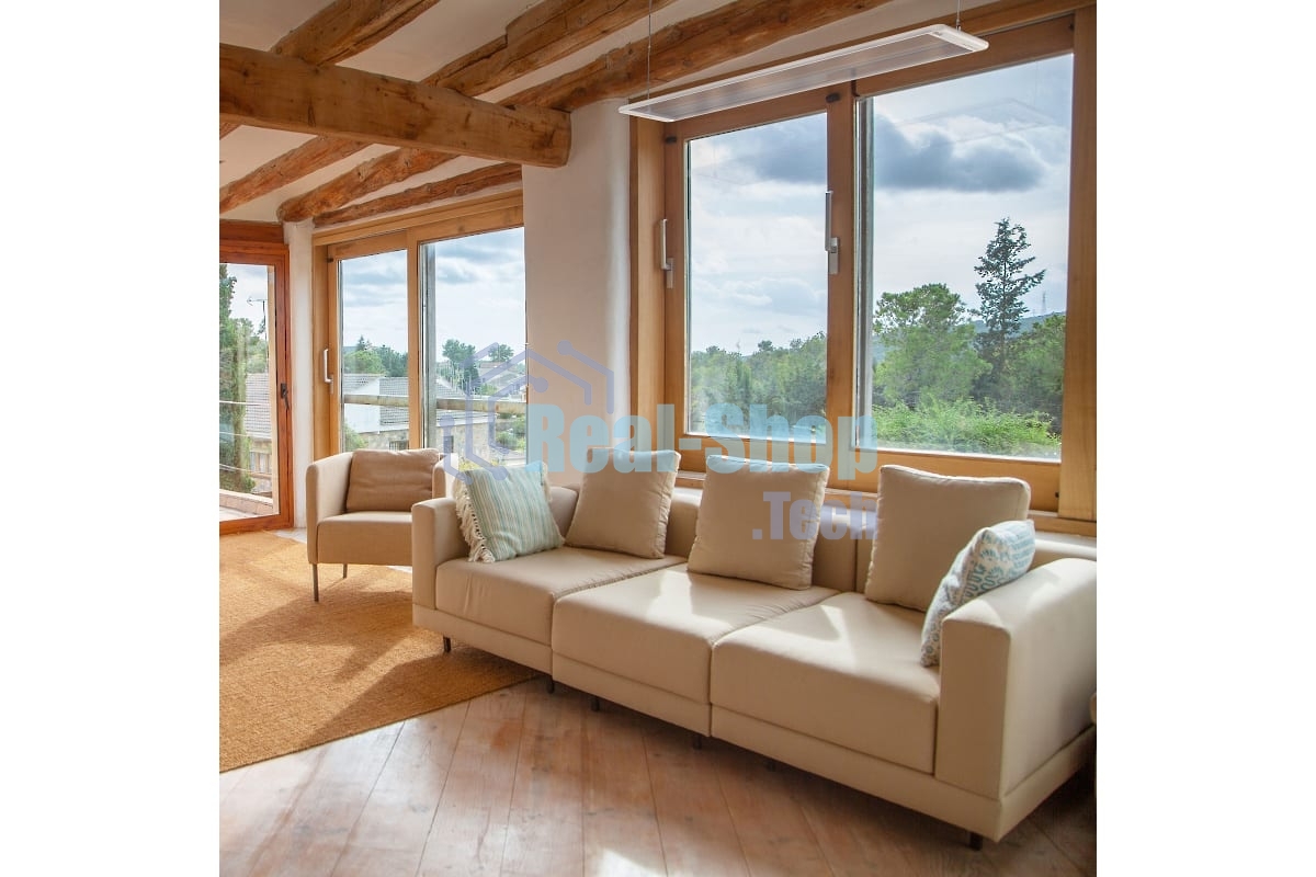 Обогреватель инфракрасный Ballu BIH-GTW-1.3 белый, 1300 Вт, 26 м2