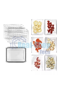 Сушилка для овощей и фруктов Kitfort КТ-1951 12под. 1000Вт нержавеющая сталь