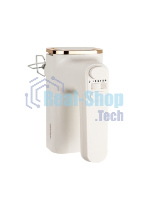 Миксер с чашей Centek CT-1129 бежевый/золотой хром, 800 Вт