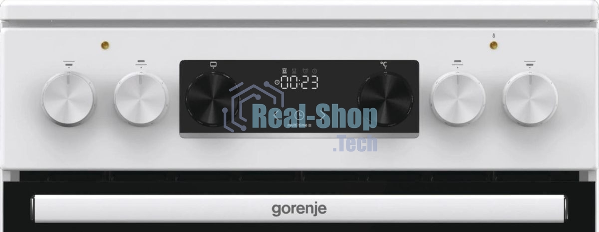 Плита электрическая Gorenje GEC5C61WG белый, конфорок 4 электрических, духовка 70 л, 50 см x 85 см x 59.4 см (без крышки)