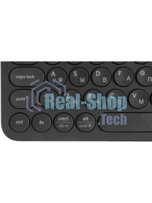 Клавиатура беспроводная Logitech K380 Multi-Device Bluetooth (920-007584) темно- серый- (заводская гравировка)