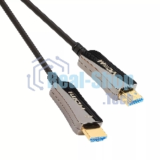 Активный оптический кабель HDMI 19M/M,ver. 2.0, 4K@60 Hz 40m VCOM