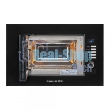 Встраиваемая микроволновая печь Zigmund & Shtain BMO 21 B черный, 20 л, 1200 Вт, переключатели - поворотный механизм/кнопки