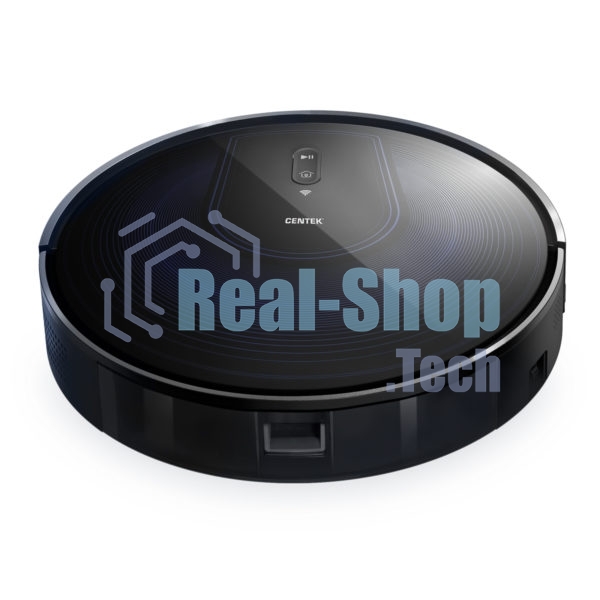 Робот-пылесос Centek CT-2720 черный/синий, 2600 мAч Li-Ion, уборка сухая/влажная, пылесборник контейнер 0.68 л