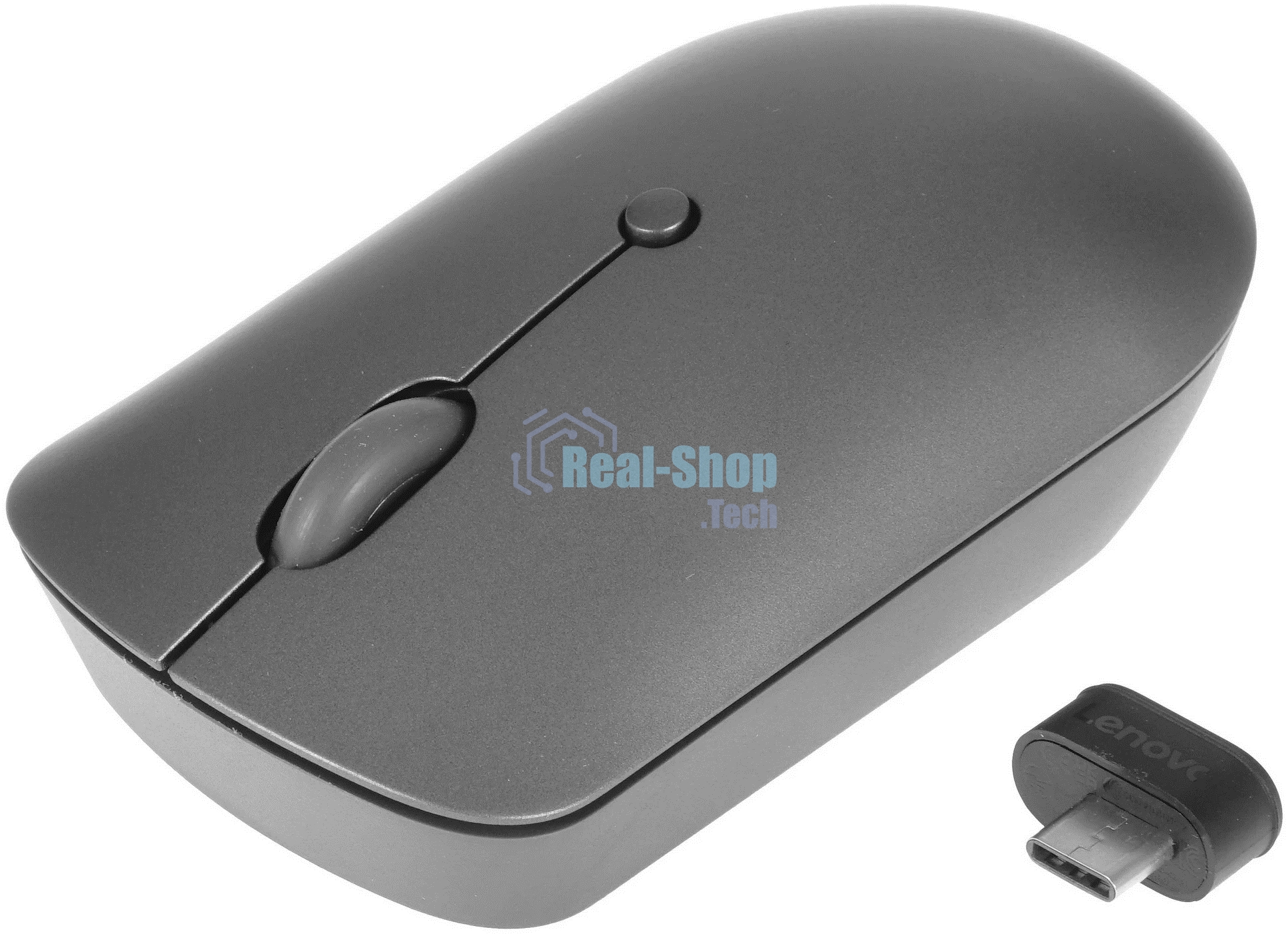 Мышь беспроводная Lenovo 540 темно-серый, 2400 dpi, радиоканал, USB-C, кнопки - 4