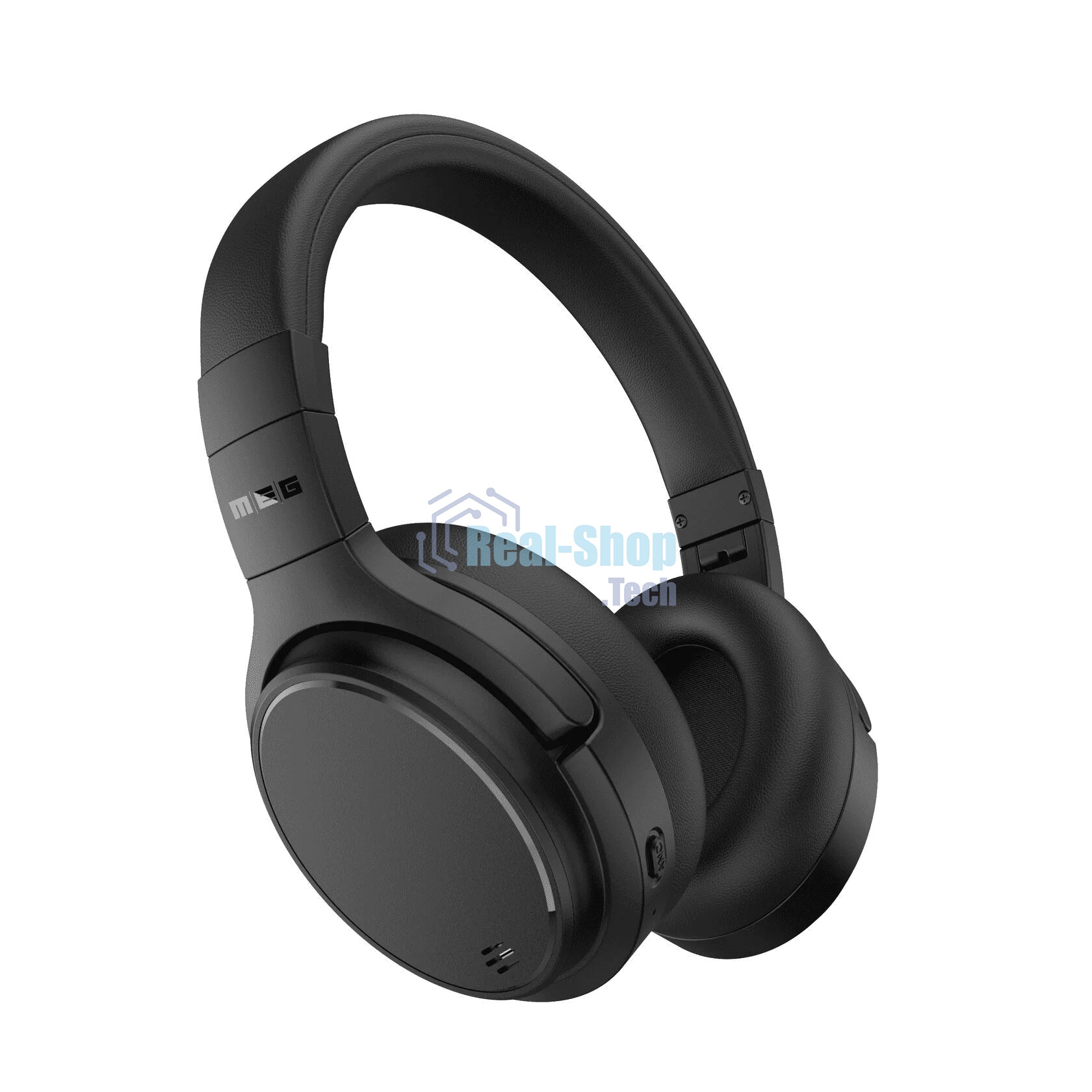 Беспроводные наушники MEG HEA500BL, Bluetooth 6.0, до 90 ч, ANC Hybrid, Multipoint, черный