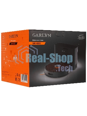 Робот-пылесос Garlyn SR-650 черный/оранжевый, 3200 мА*ч Li-Ion, уборка сухая/влажная, пылесборник контейнер 0.32 л