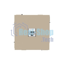Компьютерная розетка RJ-45 без шторки, кат.5е одинарная, ванильный марципан