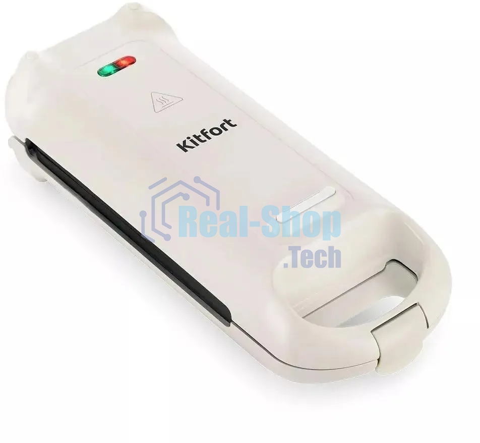 Вафельница Kitfort КТ-1690 700Вт черный/белый