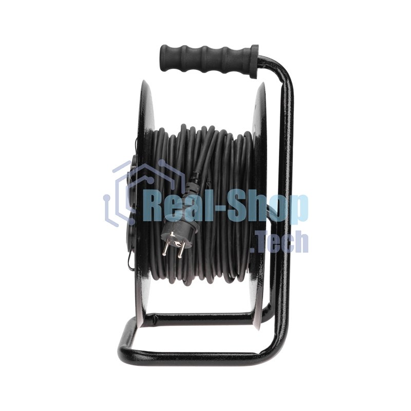 Удлинитель силовой Rexant КГ на катушке 4 гнезда, с/з, 30 м, 3х1,5 мм², IP44 c защитными крышками, металлическая катушка