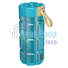 Портативная колонка HOCO HC7 синий павлин LED подсветка