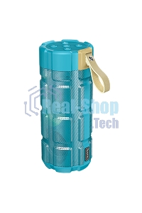 Портативная колонка HOCO HC7 синий павлин LED подсветка