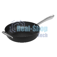 Глубокая сковорода Maunfeld HOWARD MDP30LCL15 из облегченного чугуна со стеклянной крышкой, 30 см