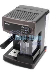Кофеварка рожковая Vitek VT-1517 SR серый, исп. кофе - молотый, 1.65 л, 1238 Вт, 15 Бар