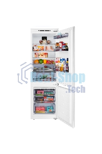 Встраиваемый холодильник Maunfeld MBF177NFFWGR Inverter белый двухкамерный 194/57 л морозилка снизу, NoFrost