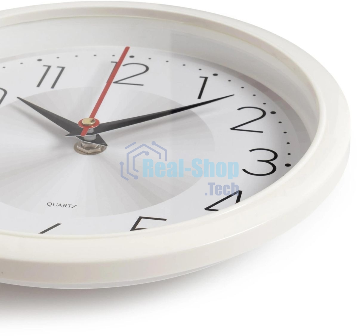 Часы настенные аналоговые Бюрократ WallC-R69P D22см белый