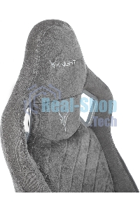 Кресло игровое Knight Outrider серый Light-19 крестов. металл