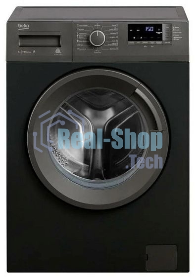 Стиральная машина Beko WRE6512BAA 7329810004 черный, загрузка фронтальная 6 кг, 1000 об/мин, класс: А