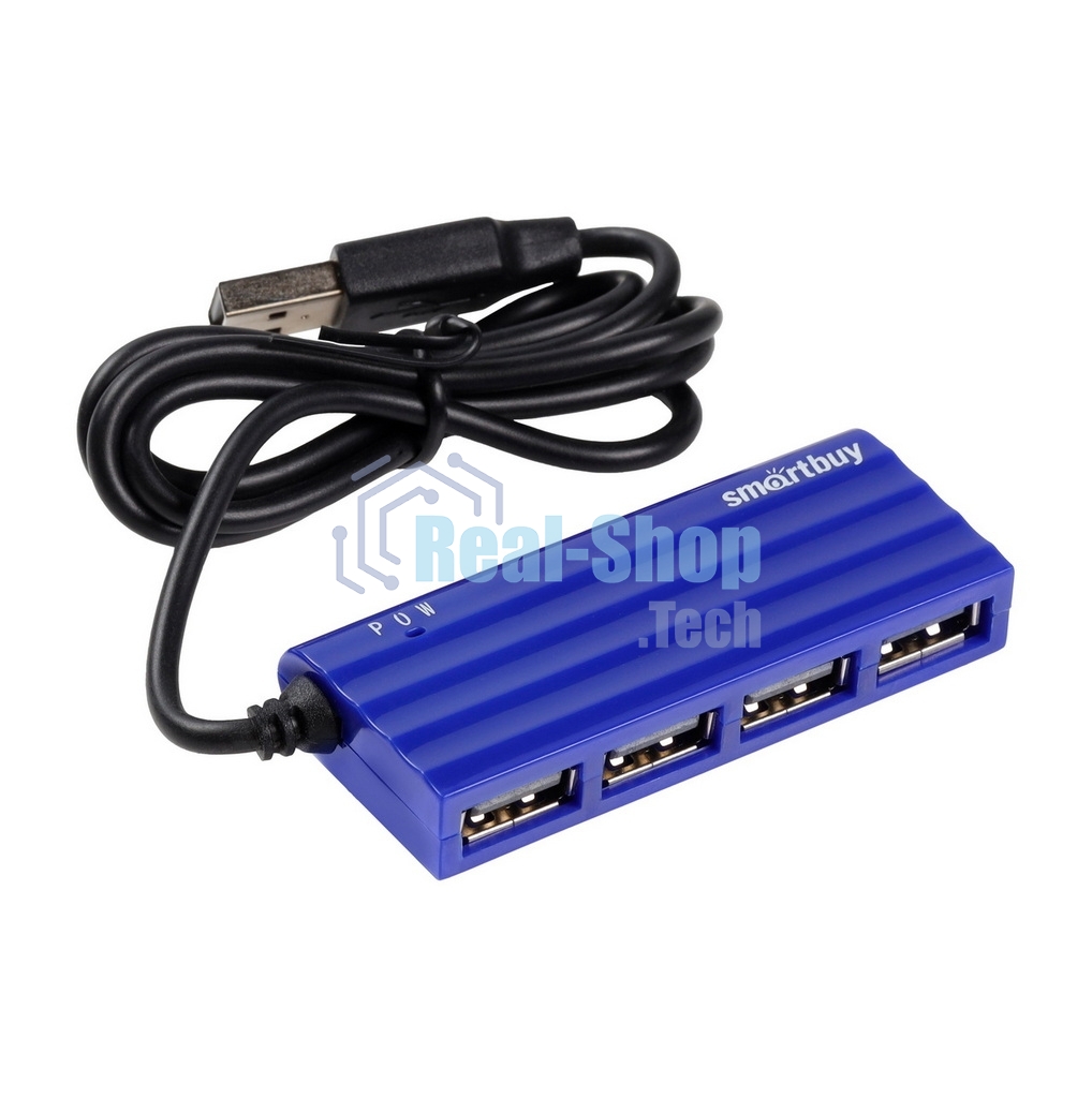 USB-концентратор Smartbuy SBHA-6810-B, USB Type A, USB 4 порта, USB