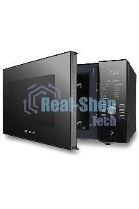 Микроволновая печь Polaris PMO 2303D RUS черный, 23 л, 900 Вт, переключатели- кнопки, поворотный механизм