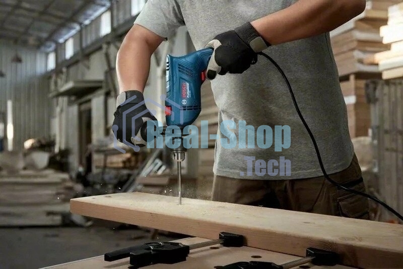 Дрель-шуруповерт сетевая Bosch GSB 600 06011A0320, 600Вт