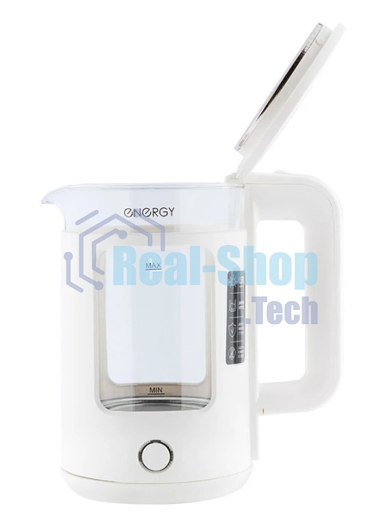 Чайник электрический Energy E-256 1500Вт, 1,5л стекло, белый