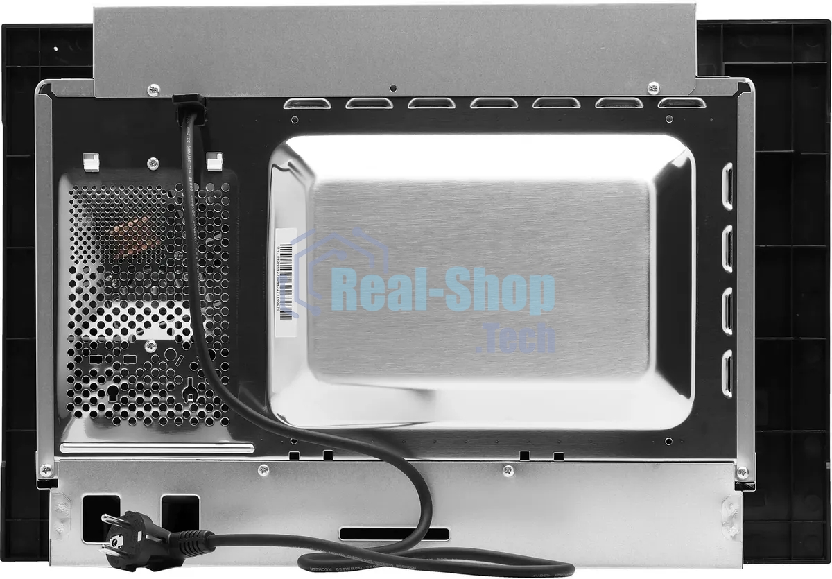 Микроволновая печь встраиваемая Hyundai HBW 2040 BG черный, 20 л, 800 Вт, переключатели - кнопки/поворотный механизм