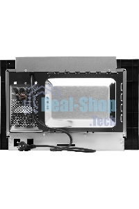 Микроволновая печь встраиваемая Hyundai HBW 2040 BG черный, 20 л, 800 Вт, переключатели - кнопки/поворотный механизм