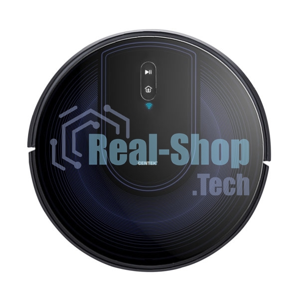 Робот-пылесос Centek CT-2720 черный/синий, 2600 мAч Li-Ion, уборка сухая/влажная, пылесборник контейнер 0.68 л
