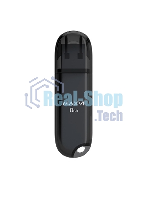 Флешка USB Maxvi P1 (FD8GBUSB20C10P1 black), 8Gb, USB 2.0, R/W 12/5, черный