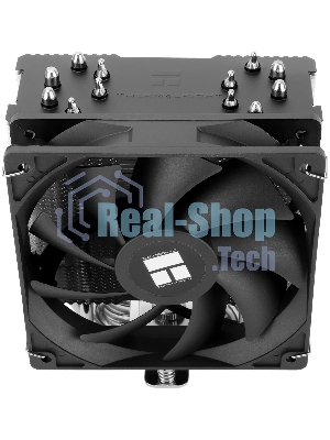 Кулер для процессора Thermalright Burst Assassin 120 SE черный/серебристый (4-pin PWM, 148мм, Al/Cu, 6x6мм, 1x120мм, 66.17CFM, 25.6dBA, 1550RPM, S: 1851/1700/1200/115X, AM5/AM4)