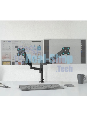 Кронштейн (держатель) ONKRON G140 для двух мониторов 13