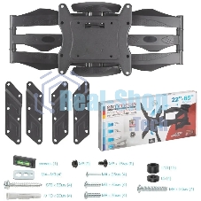 Кронштейн для телевизора Arm media COBRA-45 new черный 4 шт/уп. 22