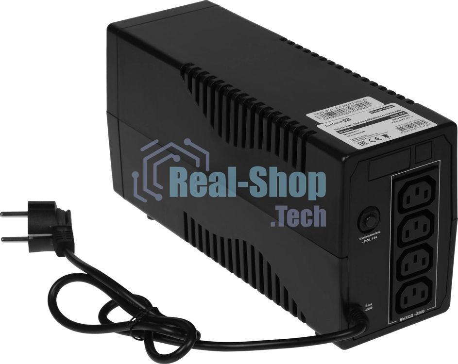 Источник бесперебойного питания ExeGate Power Back BNB-800.LED.AVR.4C13 / 800 ВА / 480 Вт / 4 x IEC 320 C13
