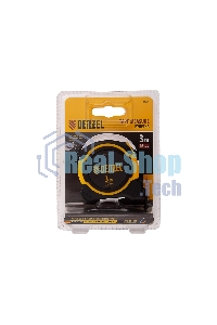 Рулетка Denzel 3м х 16мм, двухкомп. корпус, магнитный обрезиненный зацеп