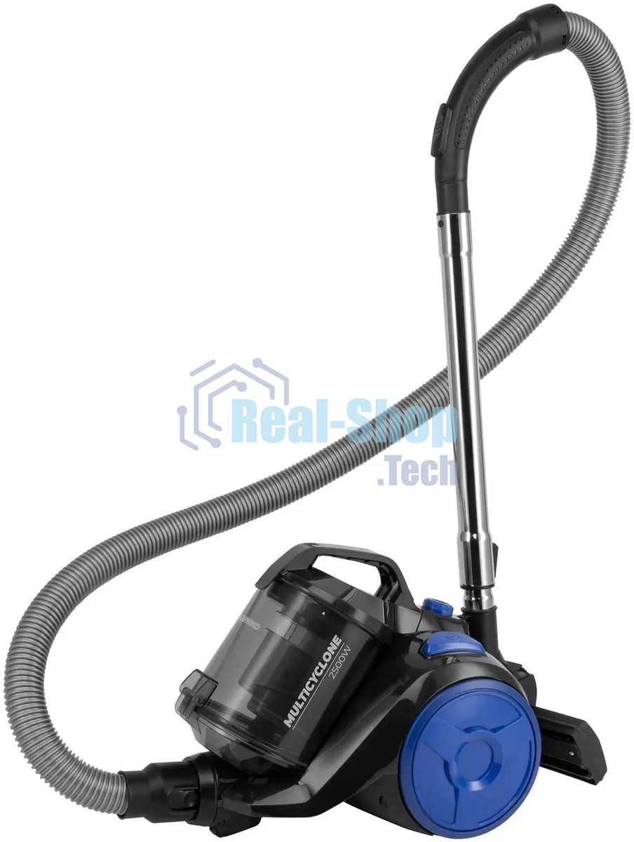 Пылесос Starwind SCV2555 черный/синий, 400/2500 Вт, уборка сухая, пылесборник контейнер 3 л