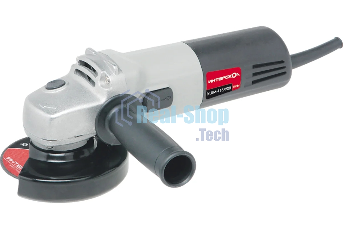Угловая шлифовальная машина Интерскол УШМ-115/900 900Вт 11000об/мин рез.шпин.:M14 d=115мм