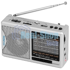 Радиоприемник портативный Hyundai H-PSR160 серебристый USB microSD