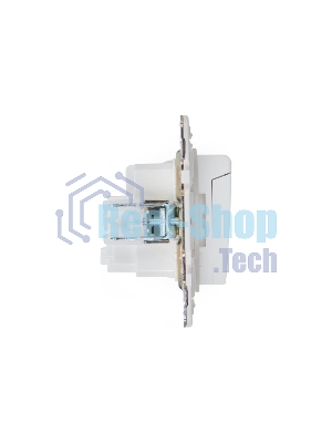 Розетка 1-м SKANDY 16А IP44 с заземл. защ. штроки с крышкой SK-R11W арктич. бел. IEK SK-R16-16-44-K01