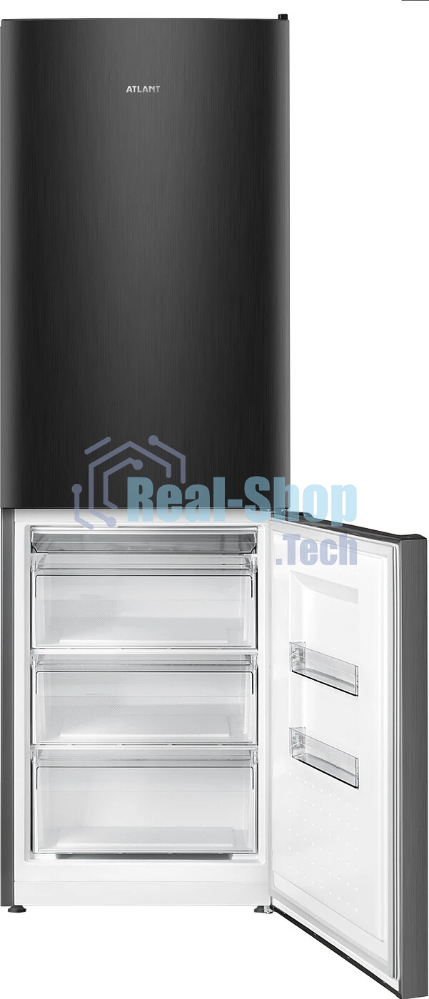 Холодильник Atlant XM 6621-159 черный двухкамерный 205/119 л морозилка снизу, капельная система