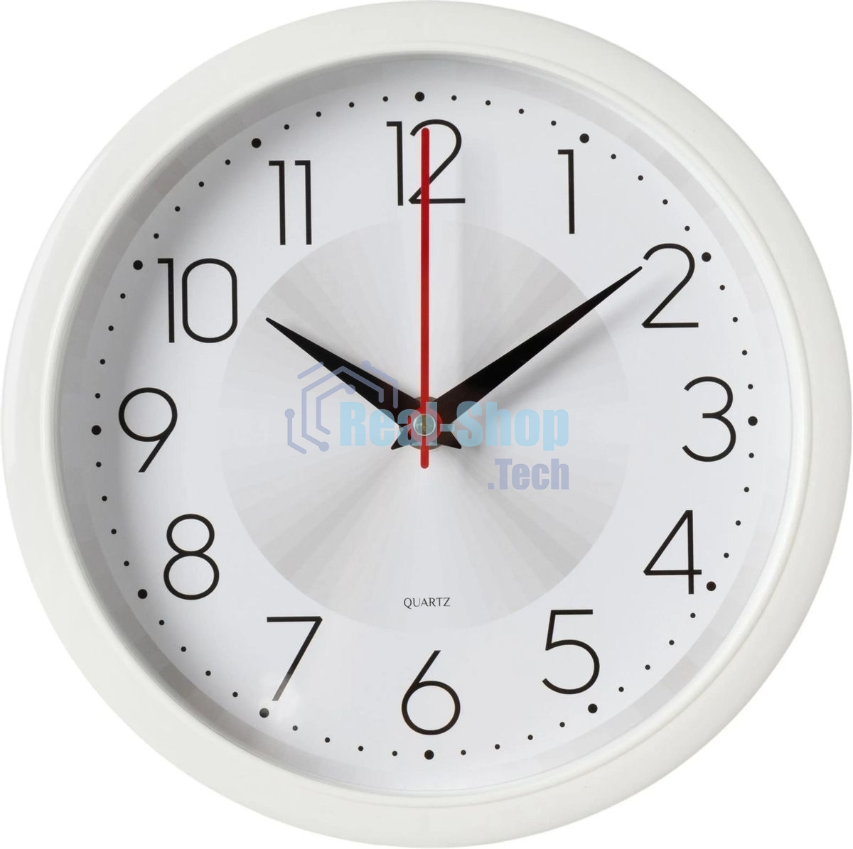 Часы настенные аналоговые Бюрократ WallC-R69P D22см белый