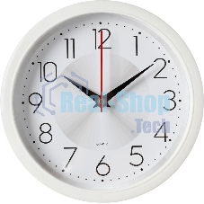 Часы настенные аналоговые Бюрократ WallC-R69P D22см белый