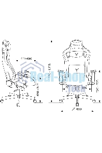 Кресло игровое Knight Outrider серый Light-19 крестов. металл