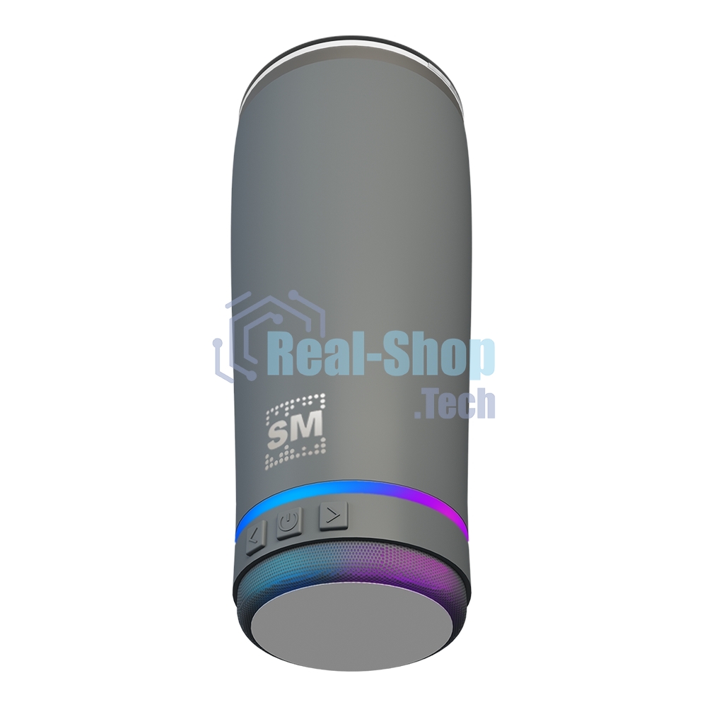 Термокружка с портативной колонкой SOUNDMAX SM-TC001(серый)